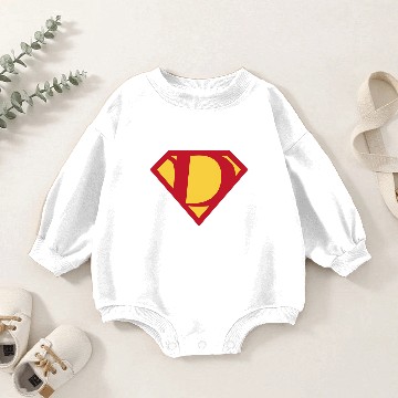 Discover Letter D - Superman - Baby Romper Sweatshirts
