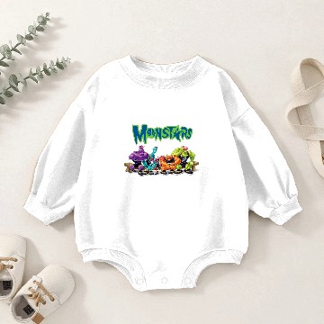 Discover Space Jam Monstars Group Baby Romper Sweatshirts