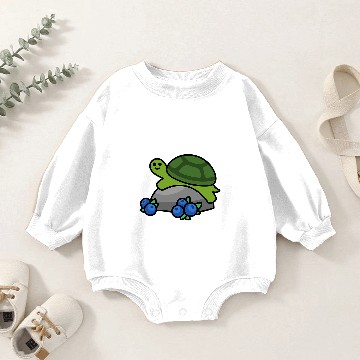 Discover Turtle Pet Cute Friendly Berry Baby Romper Sweatshirts