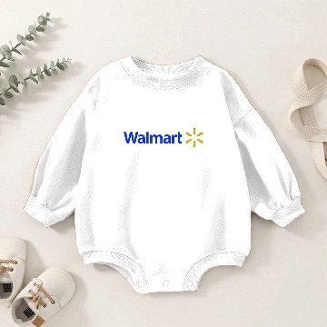 Discover Walmart Logo Active Baby Romper Sweatshirts