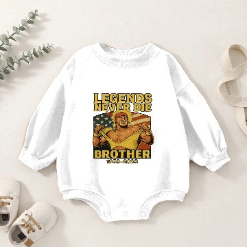 Discover Hulk Hogan Baby Romper Sweatshirts Legends Never Die Brother Baby Romper Sweatshirts