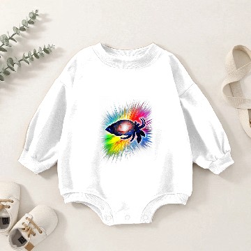 Discover Hermit Crab Galaxy Baby Romper Sweatshirts