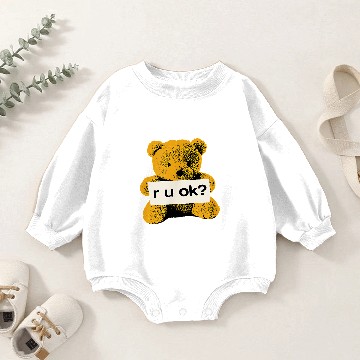 Discover Official Yungblud Teddyyz r u ok Black Baseball Jerseys Baby Romper Sweatshirts