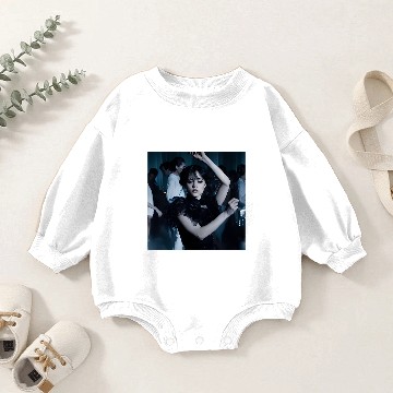Discover Jenna Ortega Wednesday Addams Dance Baby Romper Sweatshirts