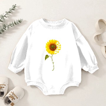 Discover Pig Sunflower Baby Romper Sweatshirts
