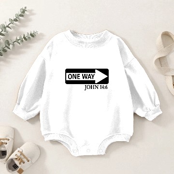 Discover ONE WAY JOHN 14:6 Baby Romper Sweatshirts