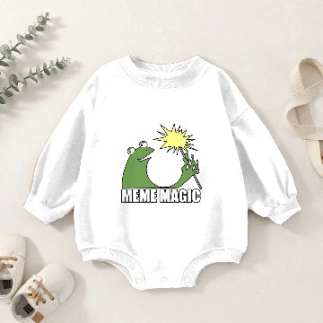 Discover Meme Magic Baby Romper Sweatshirts
