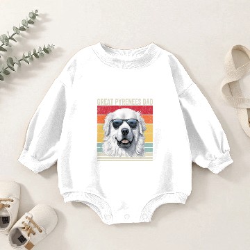 Discover Great Pyrenees Dad Baby Romper Sweatshirts