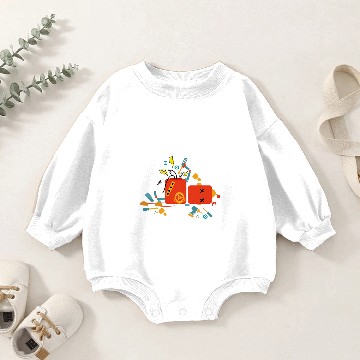 Discover Robotics Engineering Boy Robot Lover Baby Romper Sweatshirts