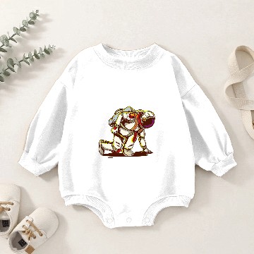 Discover Starting Astronaut I Running Runner Sprinter Sci Fi Space Baby Romper Sweatshirts