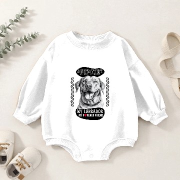 Discover Labrador Retriever Baby Romper Sweatshirts
