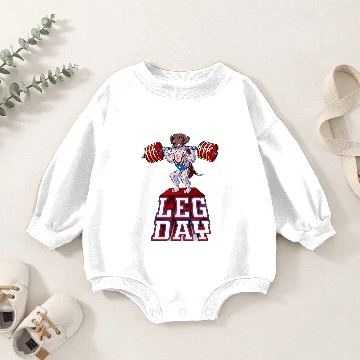 Discover Leg Day german shorthaired pointer Baby Romper Sweatshirts