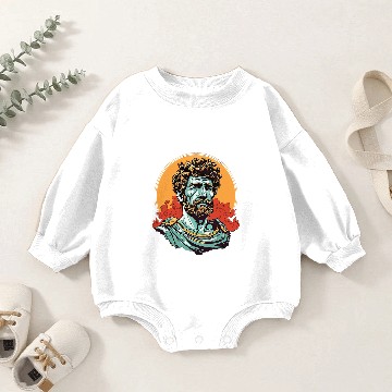 Discover Marcus Aurelius 80s Retro 1 Baby Romper Sweatshirts