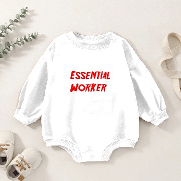 Discover Essential Worker Trucker Semi Driver 2 Baby Romper Sweatshirts