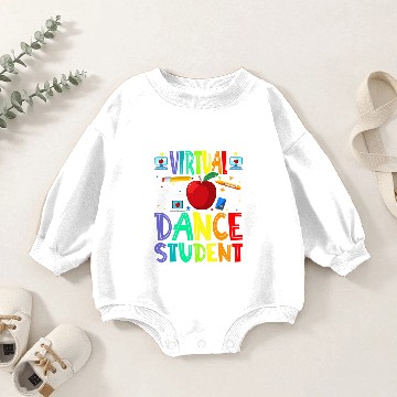 Discover Virtual Dance Student Back To School Baby Romper Sweatshirts
