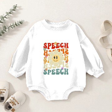 Discover Speech Therapy Speech Language Pathologist Therapist Baby Romper Sweatshirts