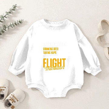 Discover Flight Instructor Pilot Aviation Trainer 33 Baby Romper Sweatshirts