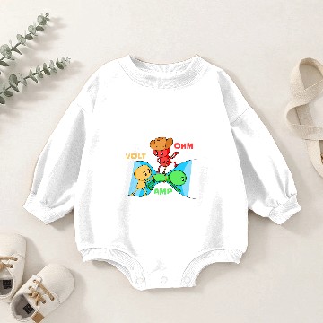 Discover Funny Electrician Electrical Engineer Baby Romper Sweatshirts