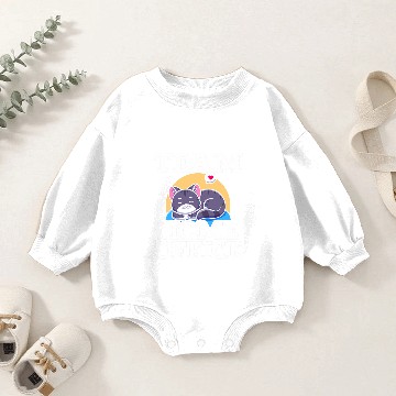 Discover Team homesoffice Computer Cat Lover Remotely Worker Baby Romper Sweatshirts