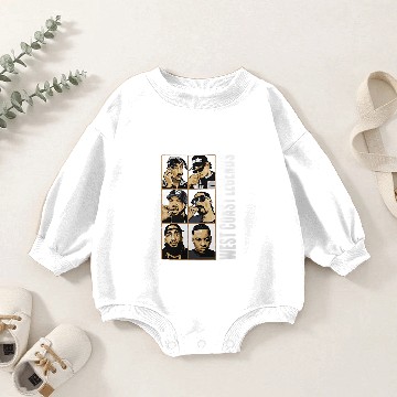 Discover West Coast Legends Hip Hop Graphic Baby Romper Sweatshirts