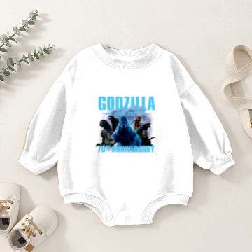Discover god zilla 1954-2024 70th Anniversary Thank You Baby Romper Sweatshirts