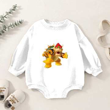 Discover Mario Baby Romper Sweatshirts Super Mario Bowser 3D Poster