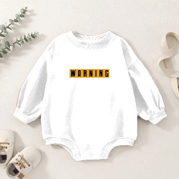Discover Morning Breath Warning Sign Baby Romper Sweatshirts