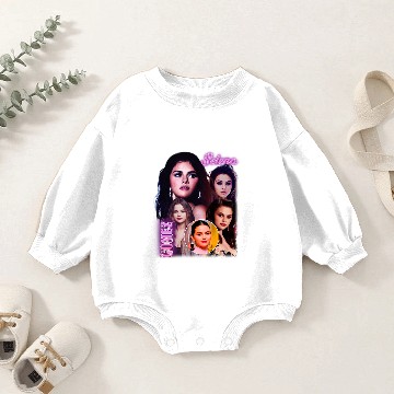 Discover Selena Gomez 90s Vintage Bootleg Baby Romper Sweatshirts