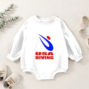 Discover USA Diving Team Baby Romper Sweatshirts