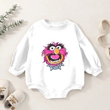 Discover Muppets Animal Head Baseball Baby Romper Sweatshirts