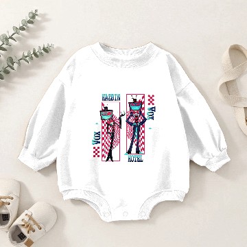 Discover Vox Hazbin Hotel Baby Romper Sweatshirts: Stylish Trendy Apparel Featuring Your Favorite Characters