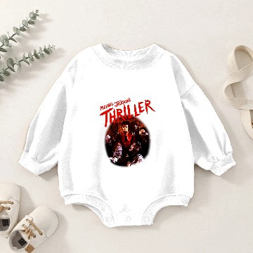 Discover Michael Jackson Men's Black Thriller Graphic Baby Romper Sweatshirts