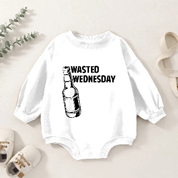 Discover Wasted Wednesday Baby Romper Sweatshirts