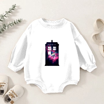 Discover Galaxy Tardis Baby Romper Sweatshirts