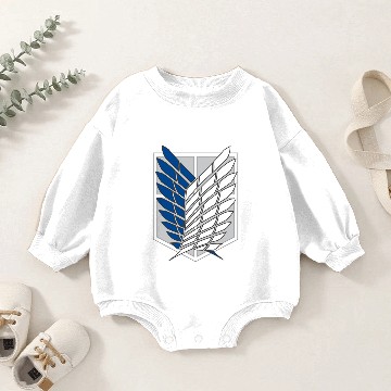 Discover Attack on Titans Recon Corps Logo Baby Romper Sweatshirts