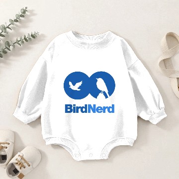 Discover Bird Nerd Baby Romper Sweatshirts