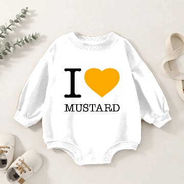 Discover I LOVE MUSTARD Baby Romper Sweatshirts