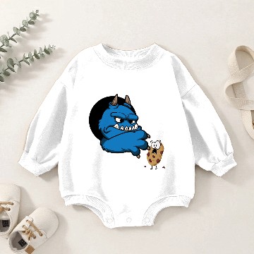 Discover Cookie monster Baby Romper Sweatshirts