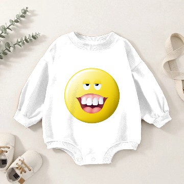 Discover Stupid Smiley Face Baby Romper Sweatshirts