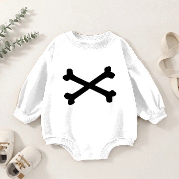 Discover Crossbones Baby Romper Sweatshirts