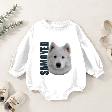 Discover Samoyed Dog Baby Romper Sweatshirts