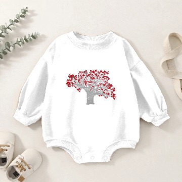 Discover Crimson Tree Baby Romper Sweatshirts