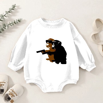 Discover pulp fiction monkey Baby Romper Sweatshirts