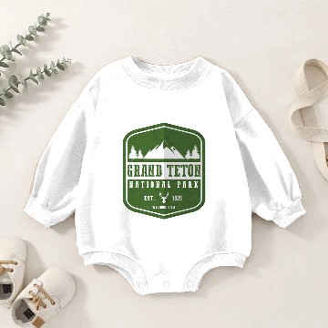 Discover Grand Teton National Park Baby Romper Sweatshirts