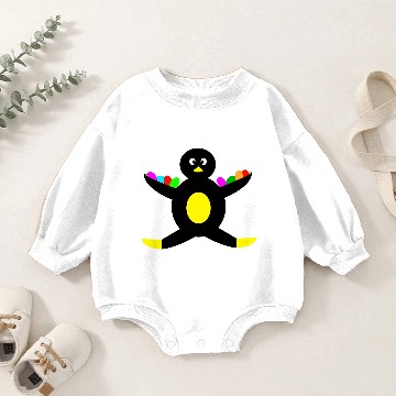 Discover Black chick with eggs for easter Baby Romper Sweatshirts
