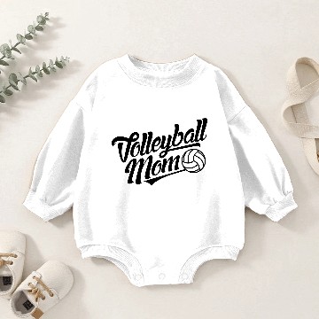 Discover Volleyball Mom Baby Romper Sweatshirts