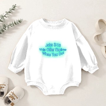 Discover John 3:16 Expires Baby Romper Sweatshirts
