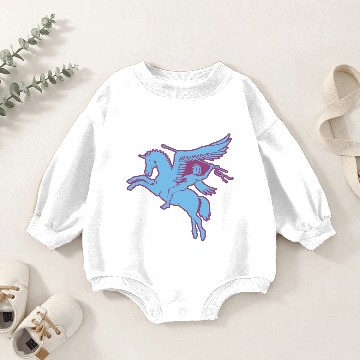 Discover 1st Airborne Pegasus Baby Romper Sweatshirts