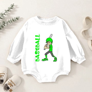 Discover BASEBALL BOY BAT Baby Romper Sweatshirts