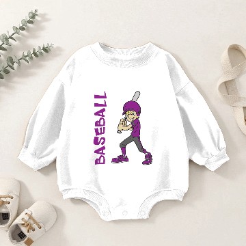 Discover BASEBALL BOY BAT Baby Romper Sweatshirts